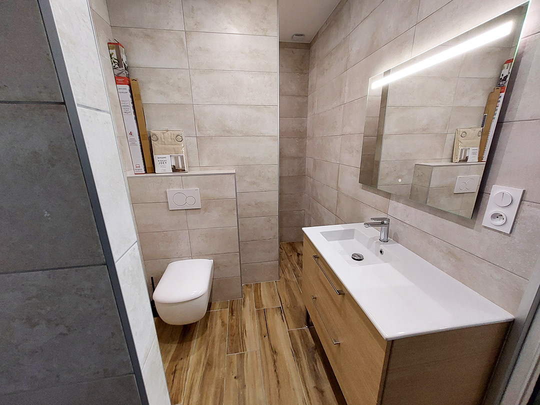installation neuve salle de bain