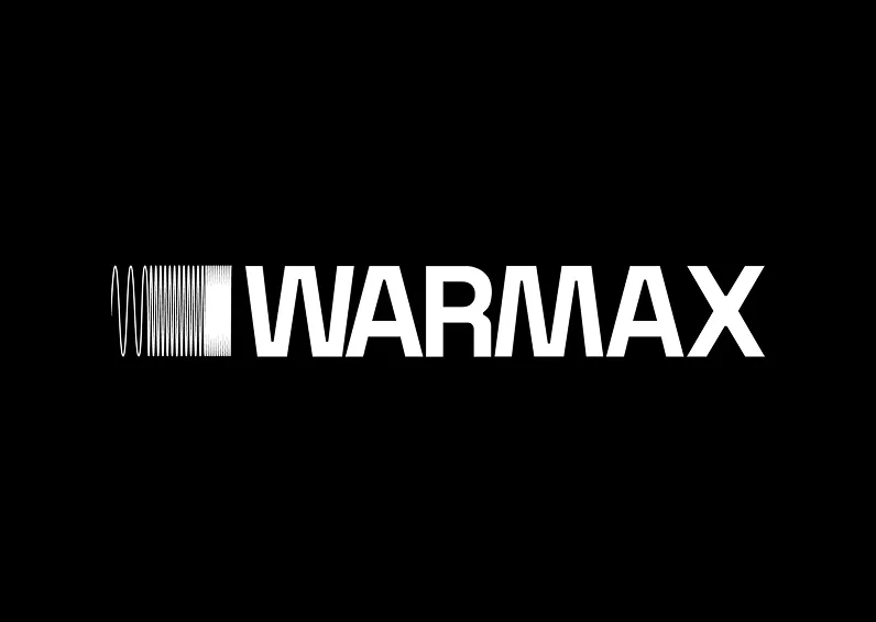 Bfl version of the Warmax logo on a black background