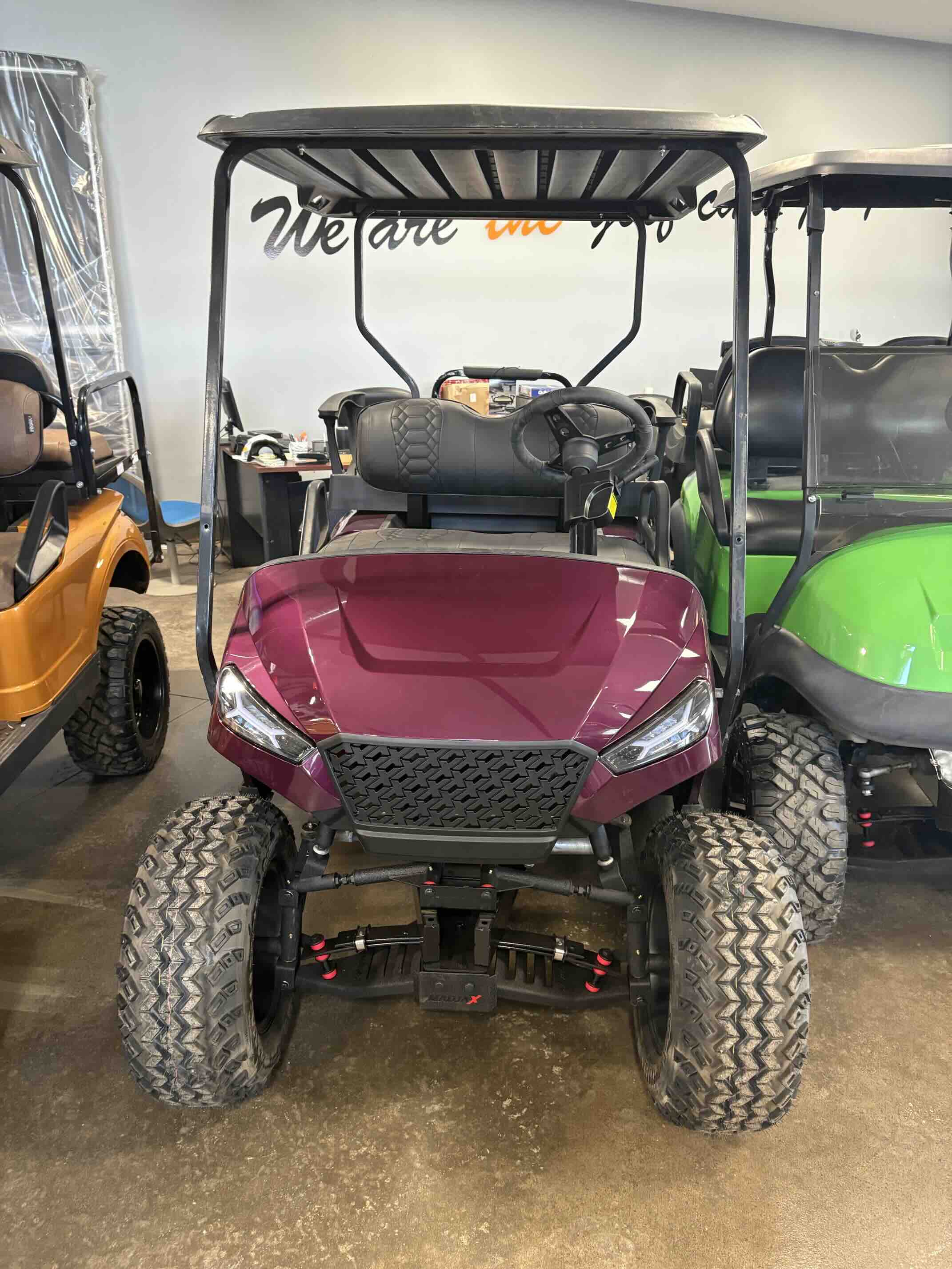 EZGO TXT 4-Passenger golf cart in Red – Birdie Golf Carts Port Colborne