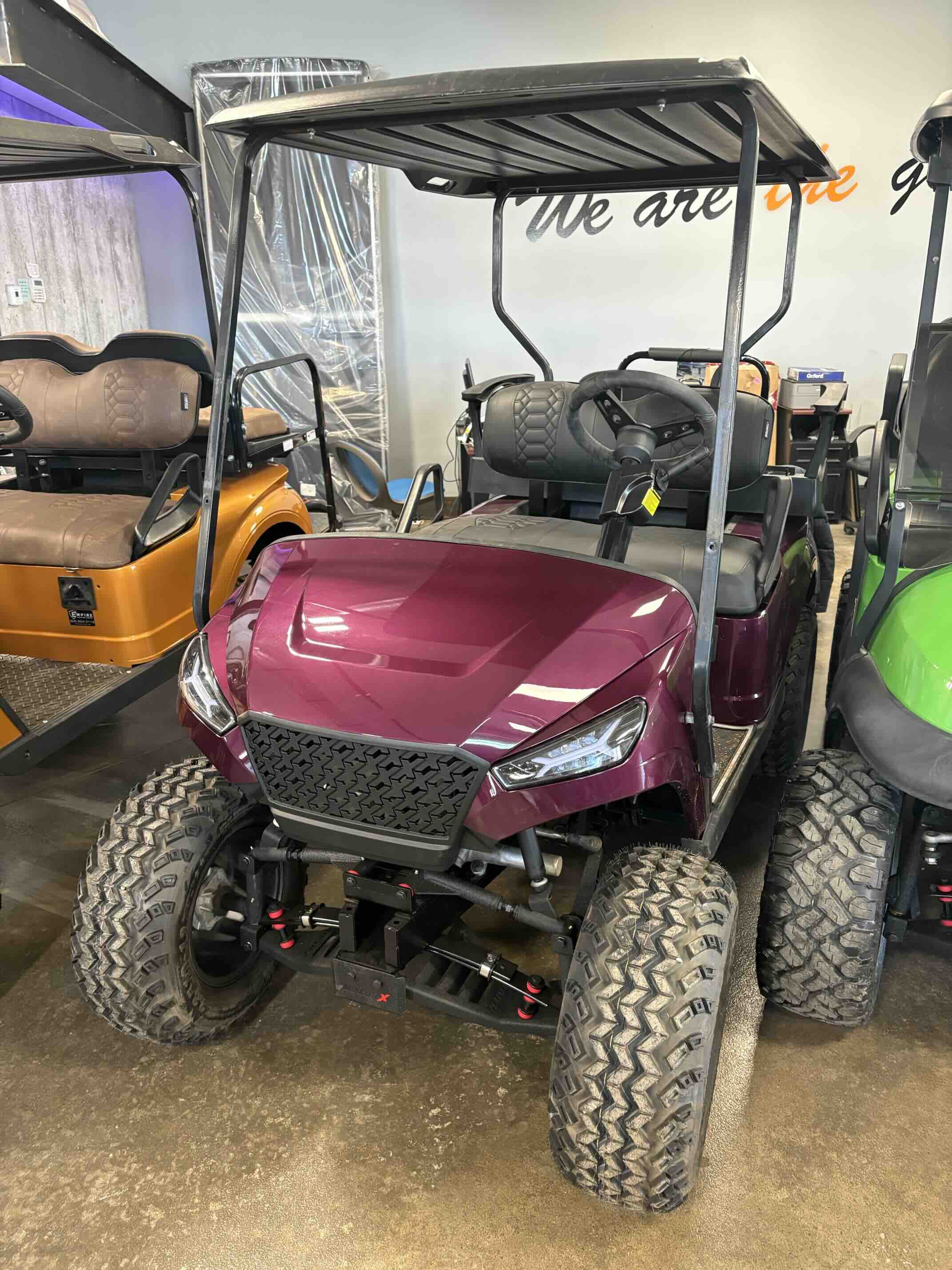 EZGO TXT 4-Passenger golf cart in Red – Birdie Golf Carts Port Colborne