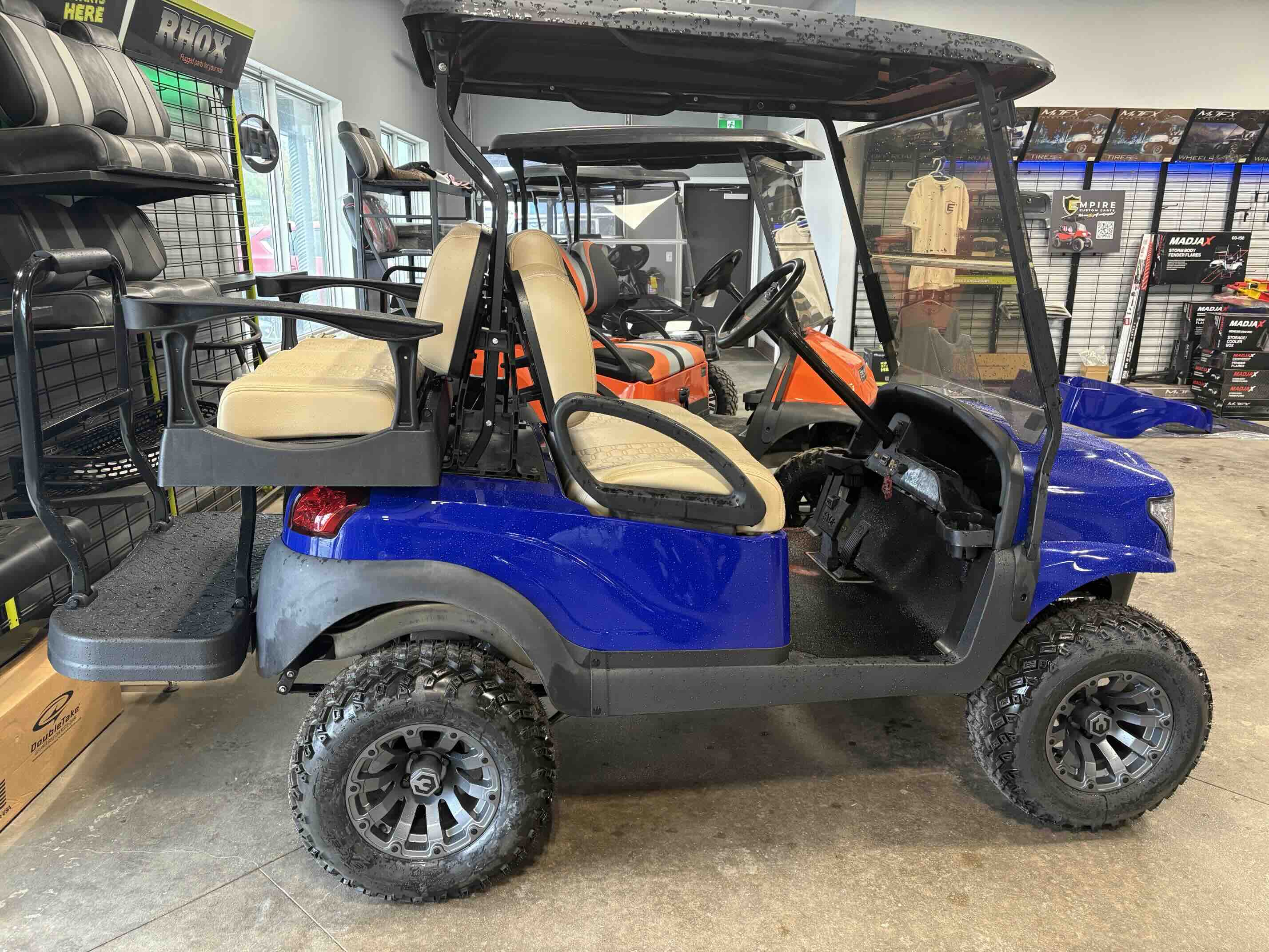 2020 Club Car Precedent 4-Passenger golf cart in Blue – Birdie Golf Carts Port Colborne