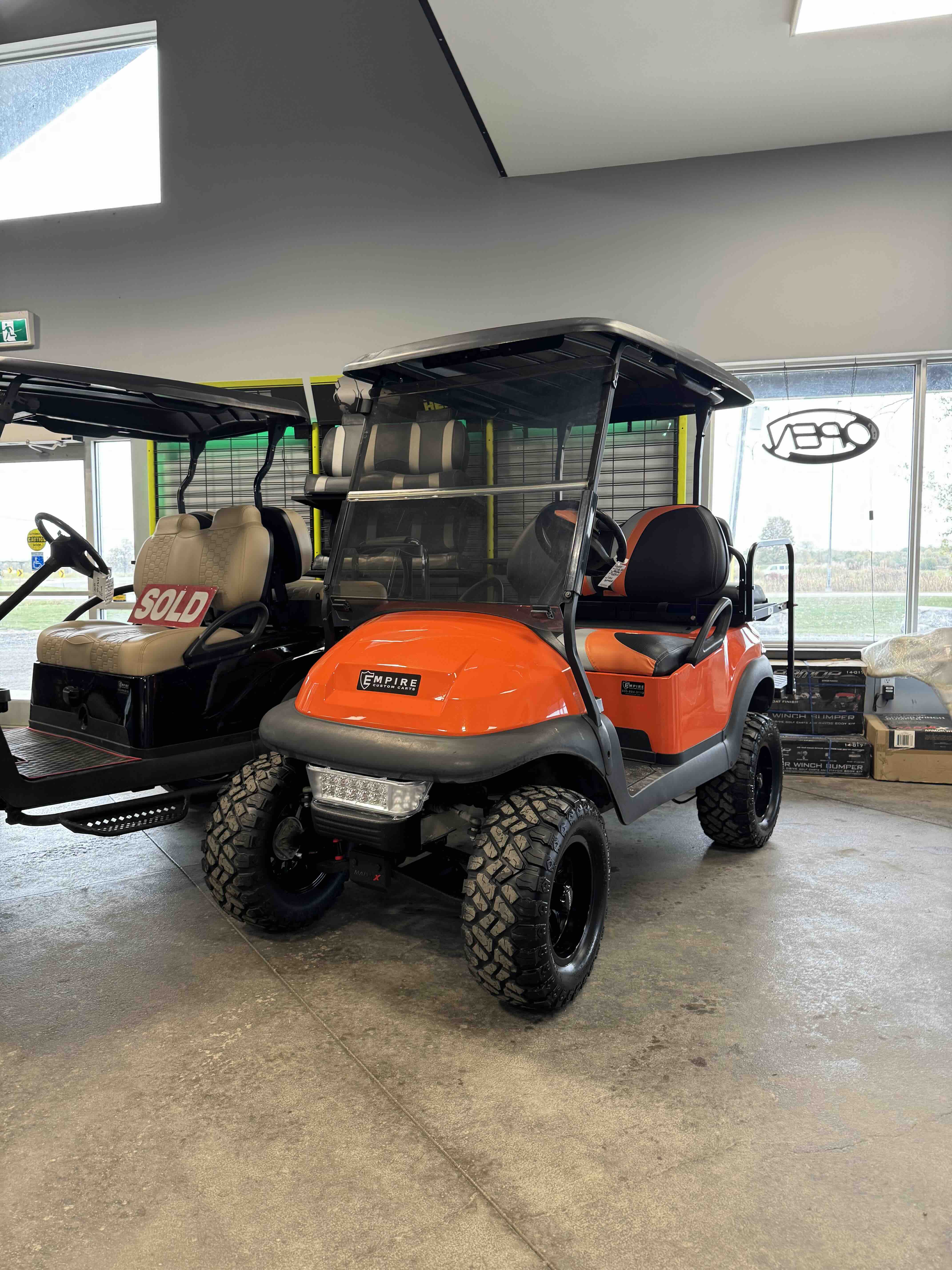 2014 Club Car Precedent 4-Passenger golf cart in Orange – Birdie Golf Carts Port Colborne