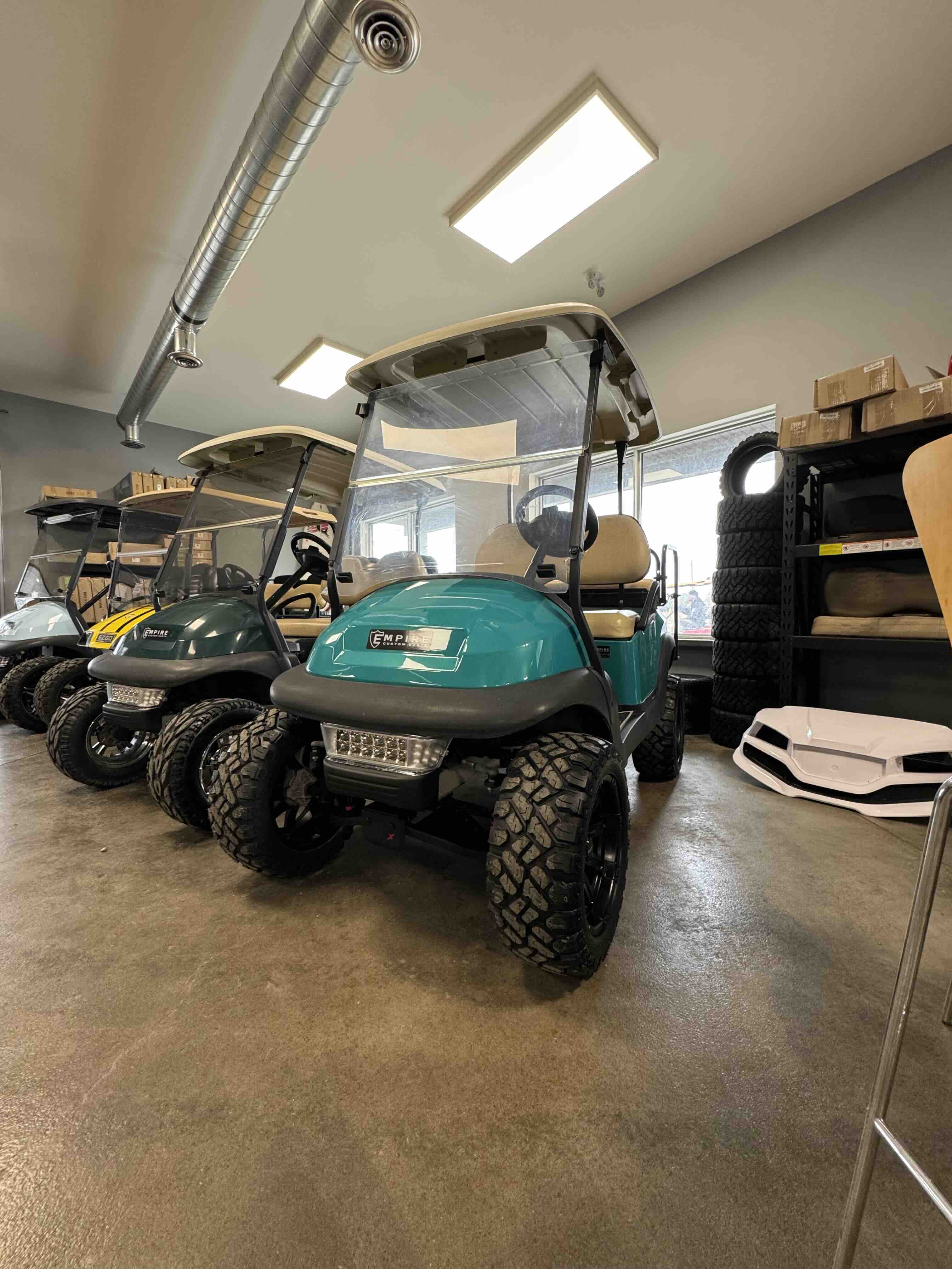 2014 Club Car Precedent 4-Passenger golf cart in Teal – Birdie Golf Carts Port Colborne