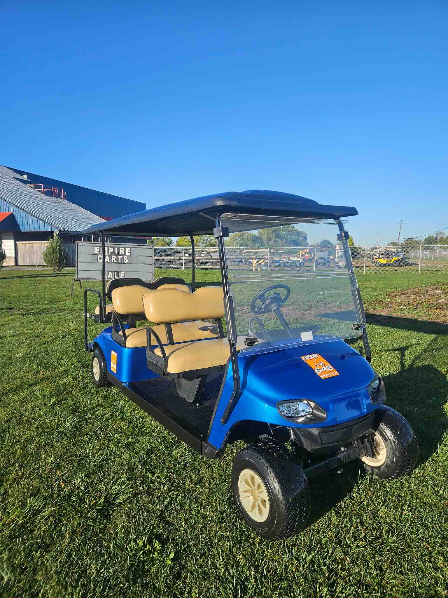 2020 EZGO TXT 6-Passenger golf cart in Blue – Birdie Golf Carts Port Colborne