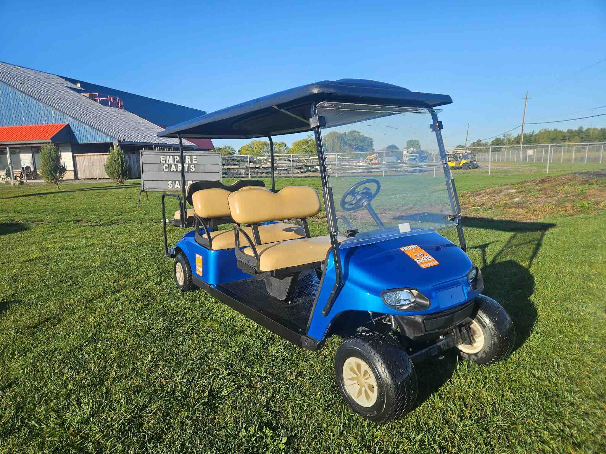 2020 EZGO TXT 6-Passenger golf cart in Blue – Birdie Golf Carts Port Colborne