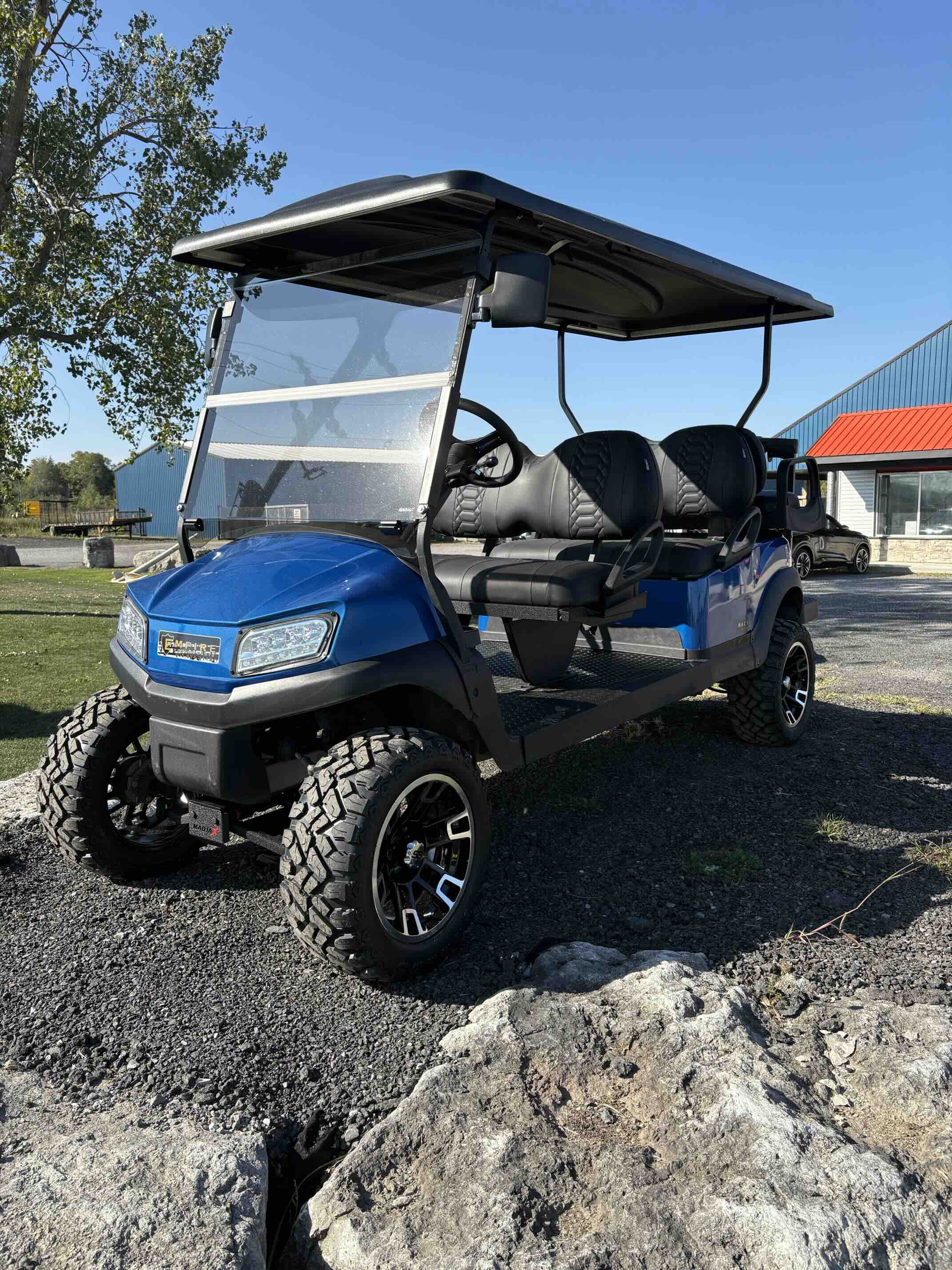 2020 Club Car Tempo 6-Passenger golf cart in Blue – Birdie Golf Carts Port Colborne