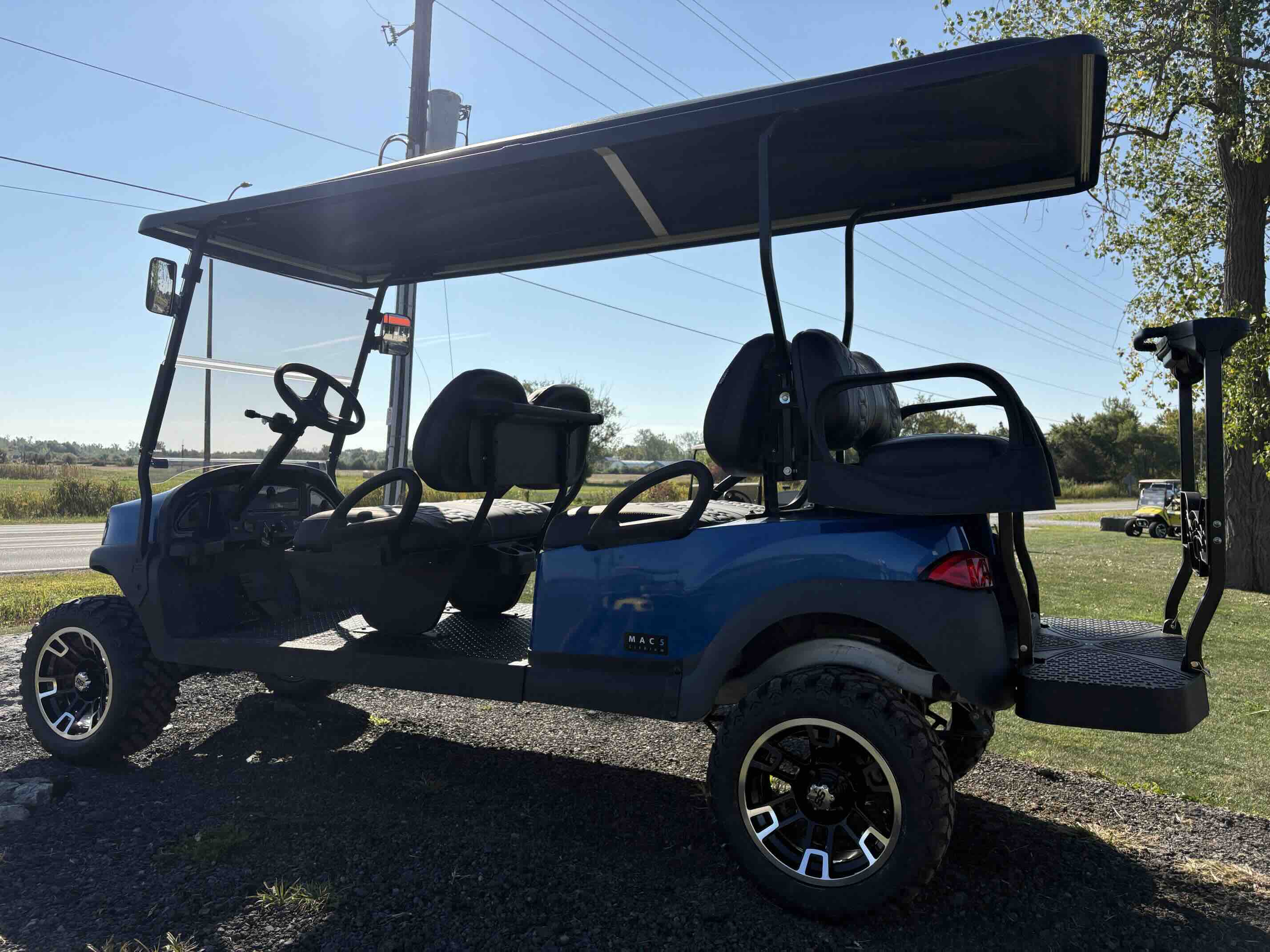 2020 Club Car Tempo 6-Passenger golf cart in Blue – Birdie Golf Carts Port Colborne