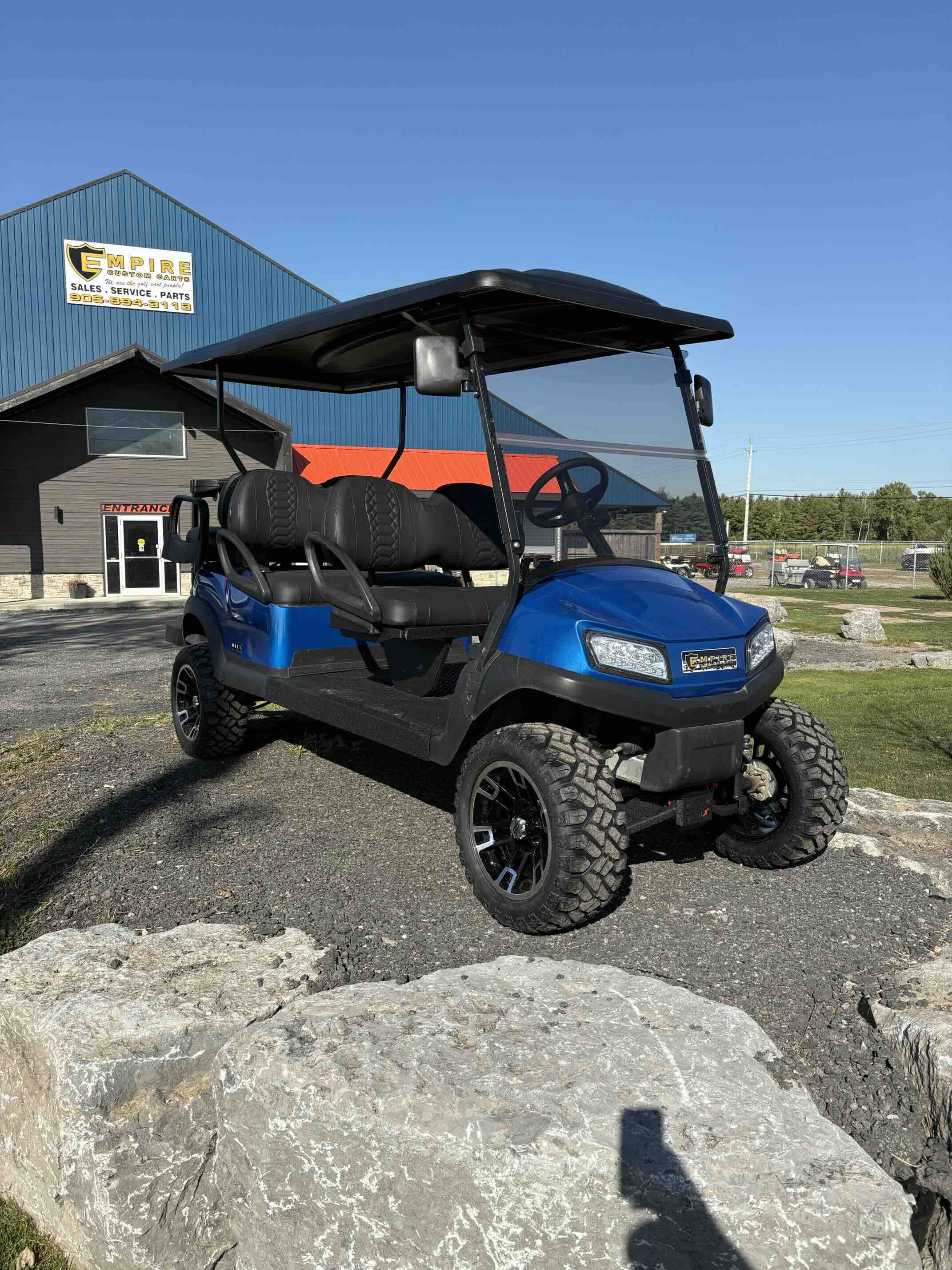 2020 Club Car Tempo 6-Passenger golf cart in Blue – Birdie Golf Carts Port Colborne