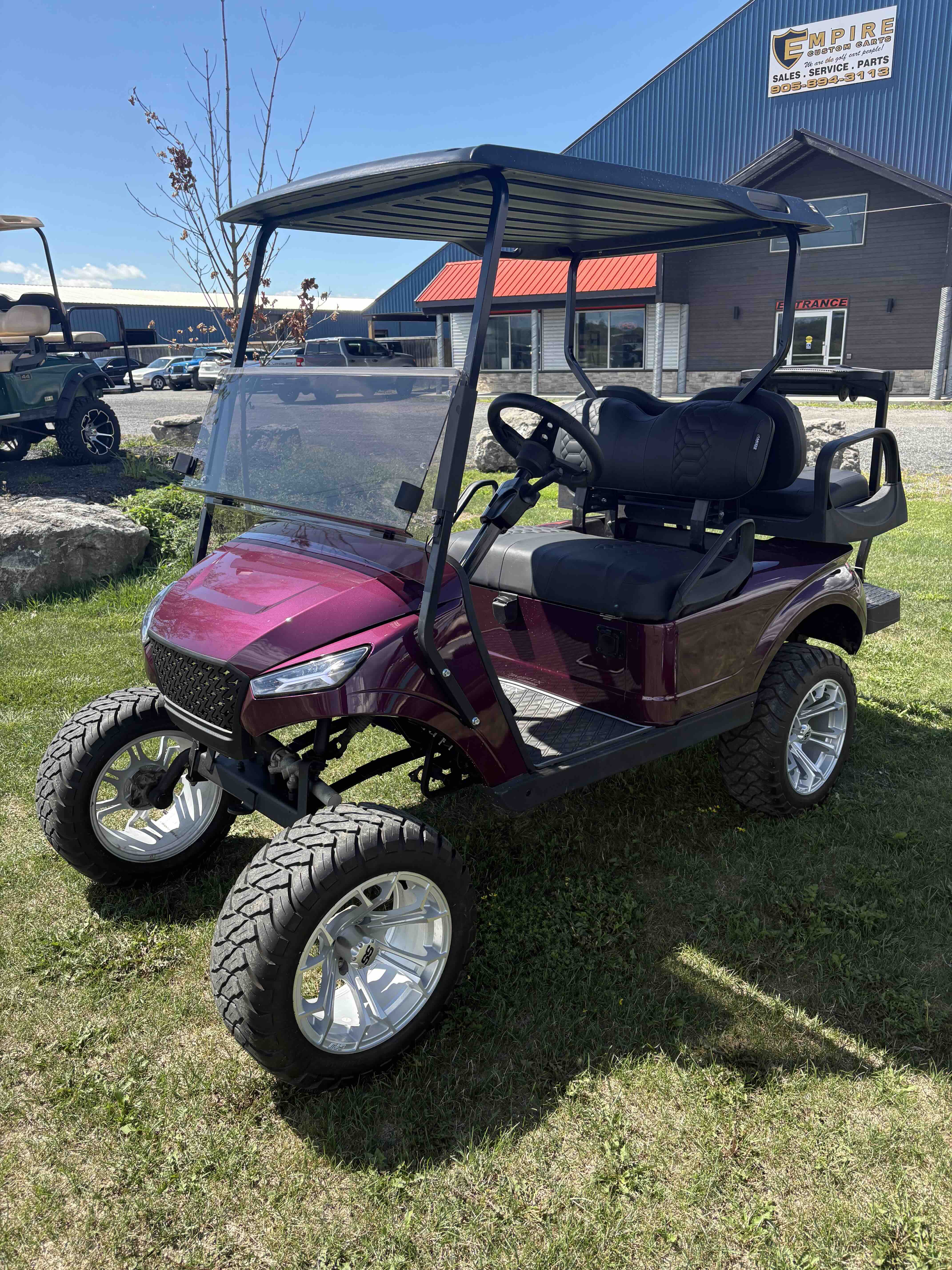 2014 EZGO TXT 4-Passenger golf cart in Red – Birdie Golf Carts Port Colborne