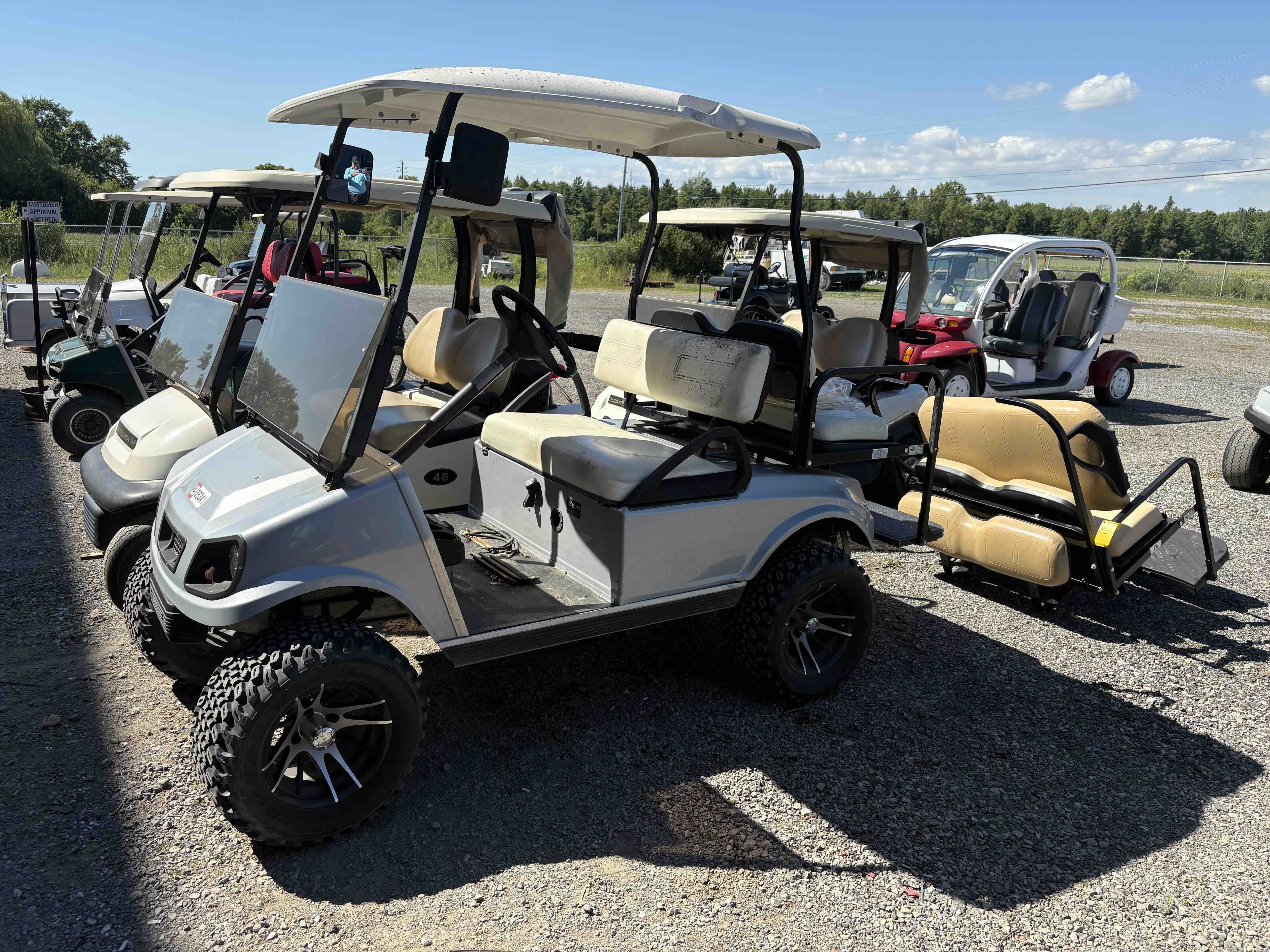 2002 Club Car DS 4-Passenger golf cart in Grey – Birdie Golf Carts Port Colborne