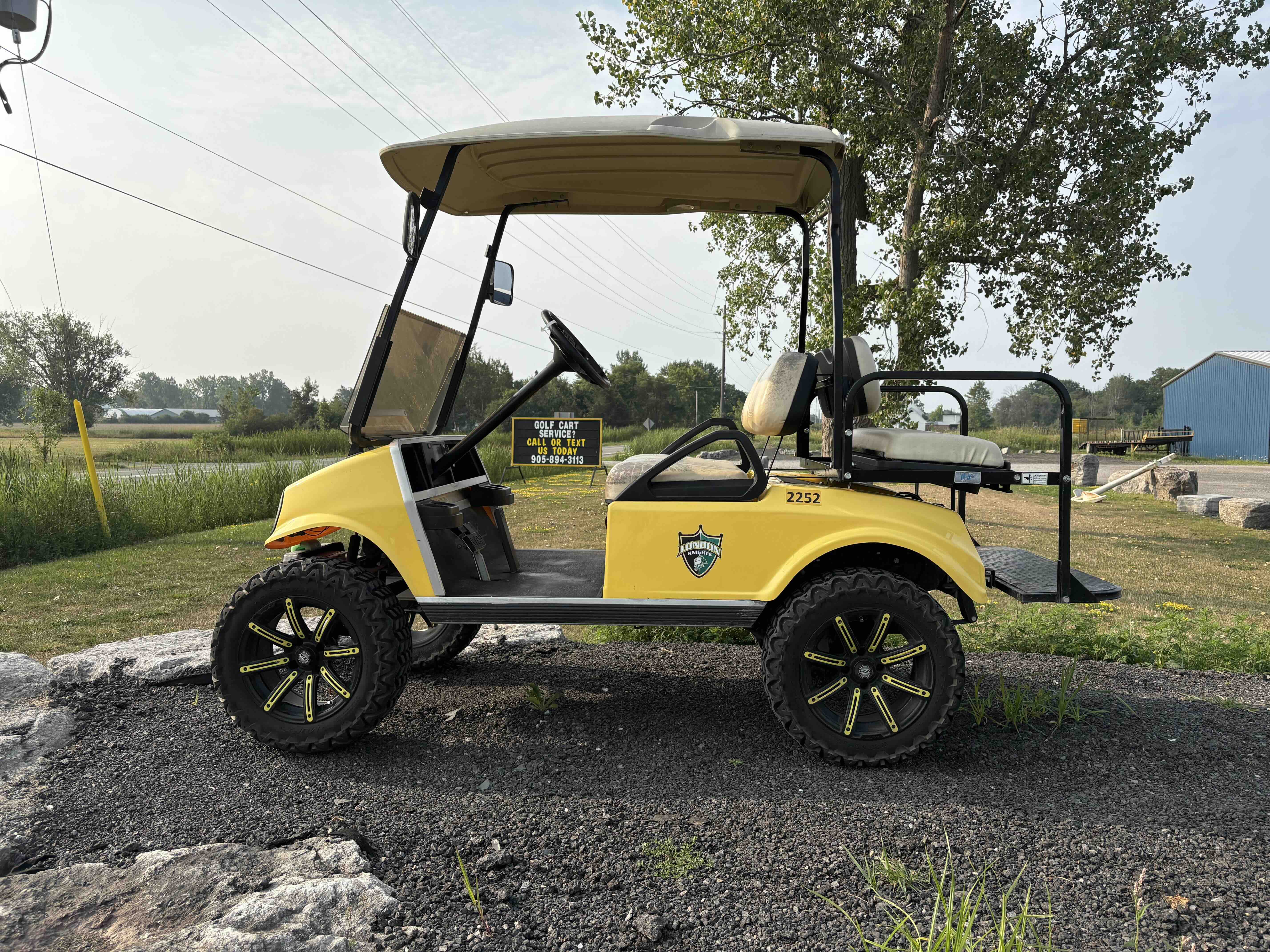 2012 Club Car DS 4-Passenger golf cart in Yellow – Birdie Golf Carts Port Colborne