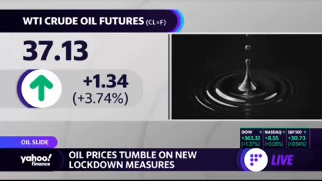 Oil Prices Tumble to 5-Month Low on New Lockdown Measures