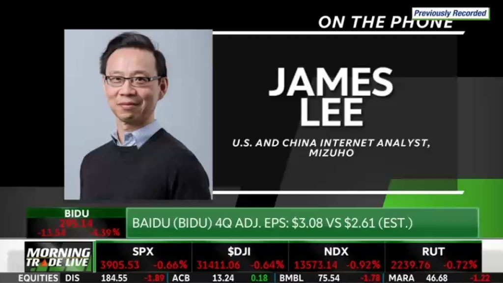James Lee Covers Baidu (BIDU) Earnings