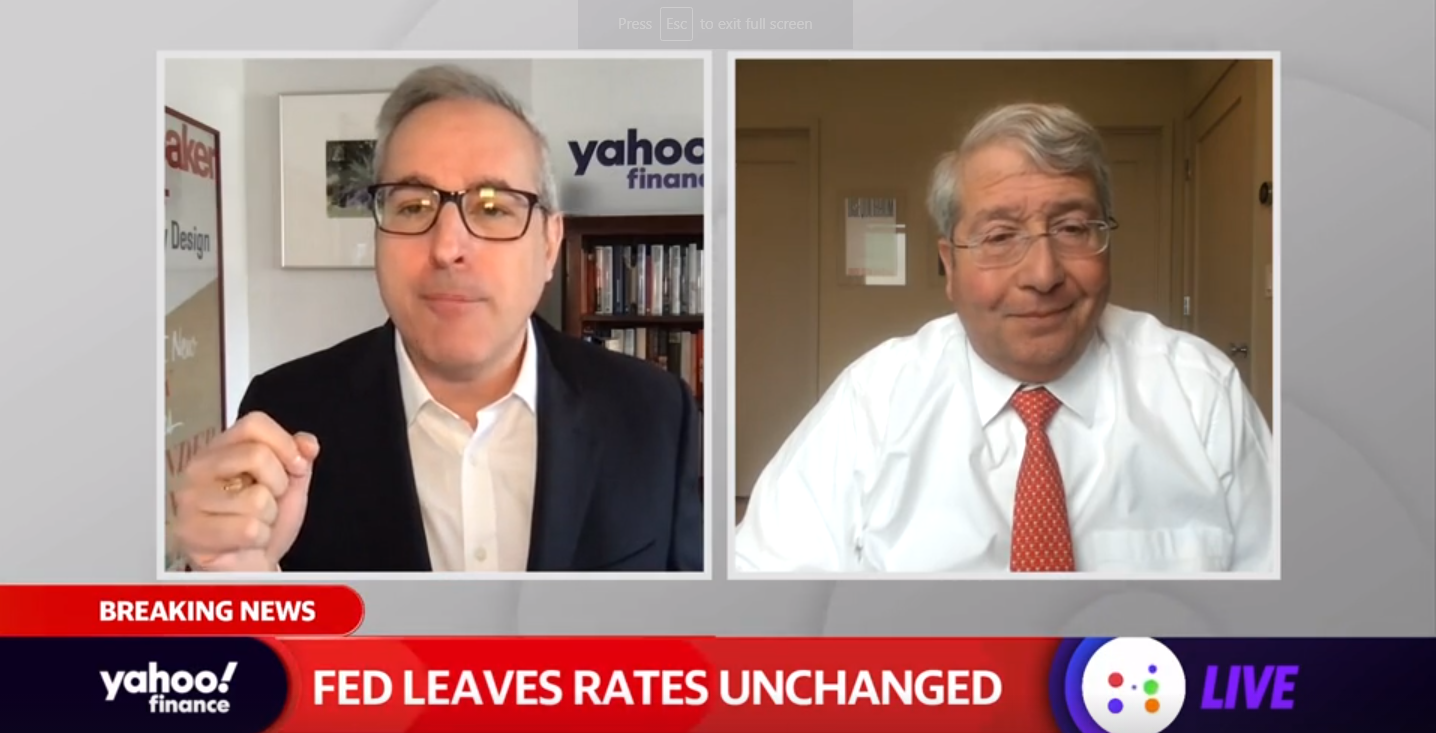 Fed leaves rates unchanged, forecast shows 2.2% core inflation in 2021