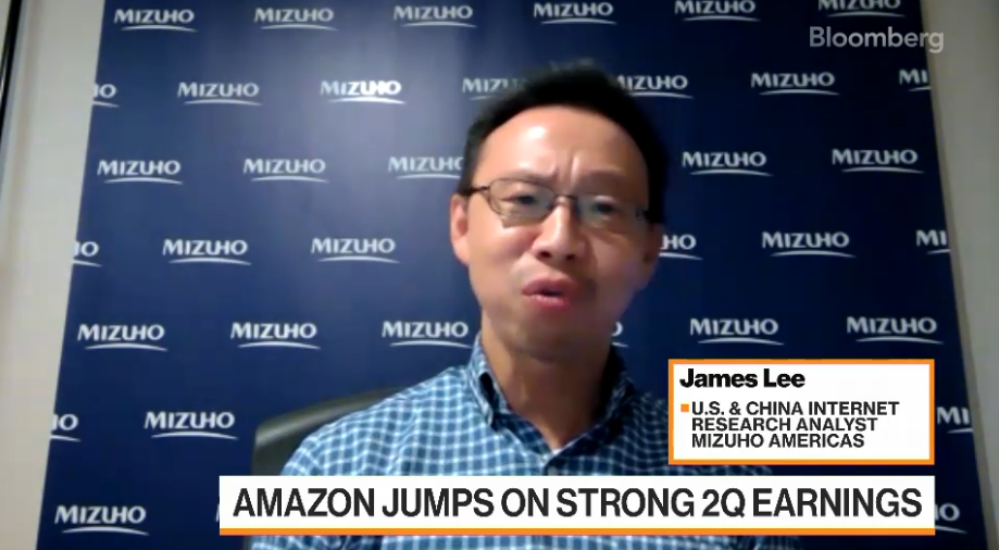 Bloomberg Markets: James Lee on Amazon Earnings (Starts at 38:00)