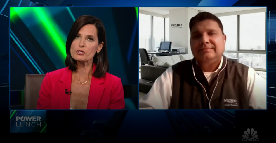 I don’t see much near-term impact on chip stocks from Pelosi’s Taiwan visit, says Mizuho’s Rakesh