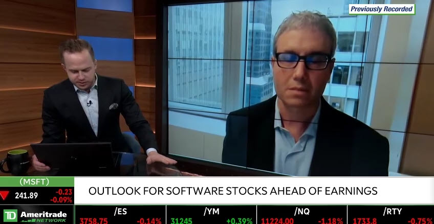 MSFT: Investors Cautious As Software Stocks Go Into Earnings