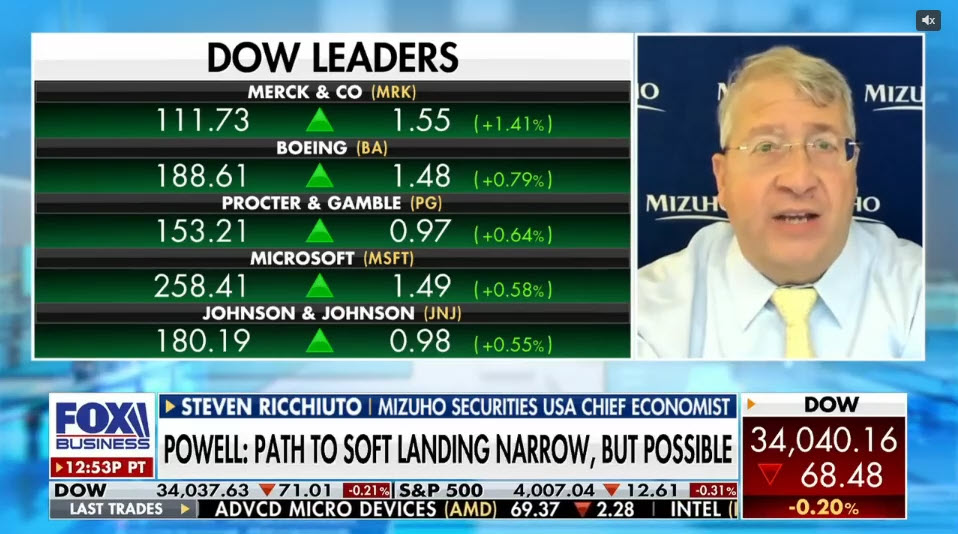Fed needs to shift balance of power in labor market to avoid wage-price loop: Steven Ricchiuto