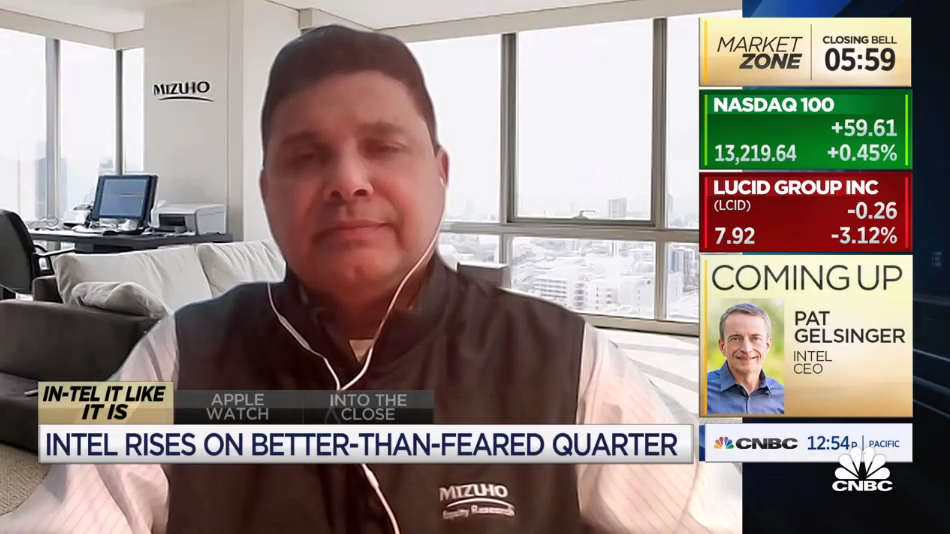 Intel remains a ‘show me’ story, says Mizuho’s Vijay Rakesh