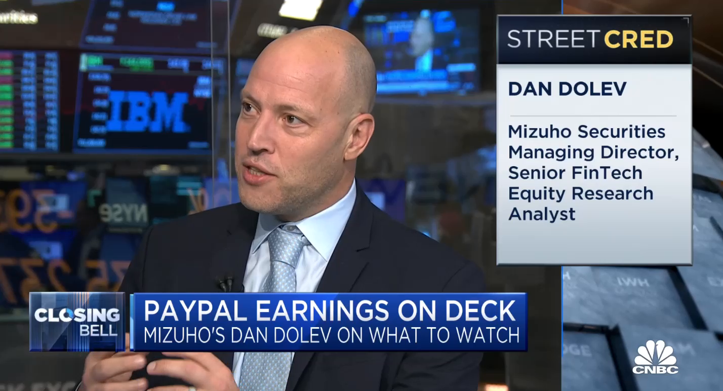 Mizuho’s Dan Dolev on PayPal: For stock to work, branded checkout needs to grow in line with e-com