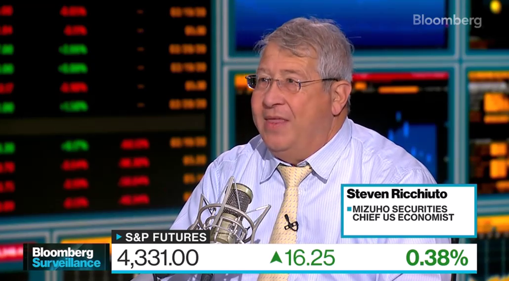 Steve Ricchiuto on Bloomberg Surveillance (Starts at 2:05:50)