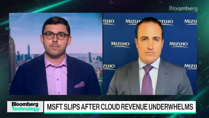 Microsoft’s Azure growth slows