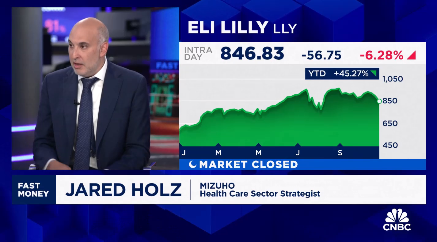Eli Lilly’s drop after earnings is a buying opportunity, says Mizuho’s Jared Holz
