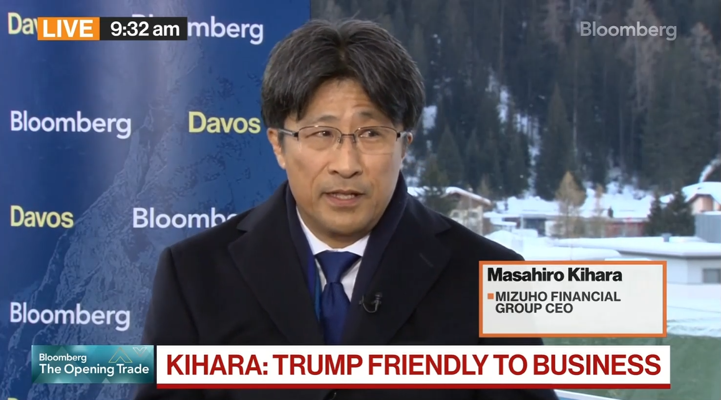 Mizuho Financial Group President & CEO Masahiro Kihara on Bloomberg TV