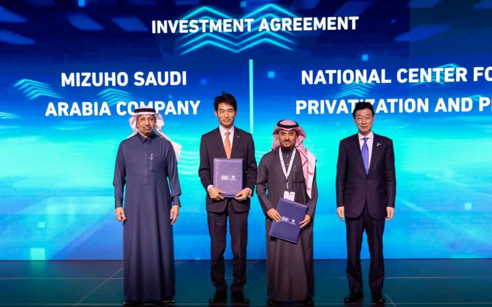 Mizuho signs MOU with Ministry of Investment and National Center for Privatization & PPP at Saudi-Japanese Investment Forum