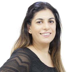 Professional headshot of Geeta Sriskanthan