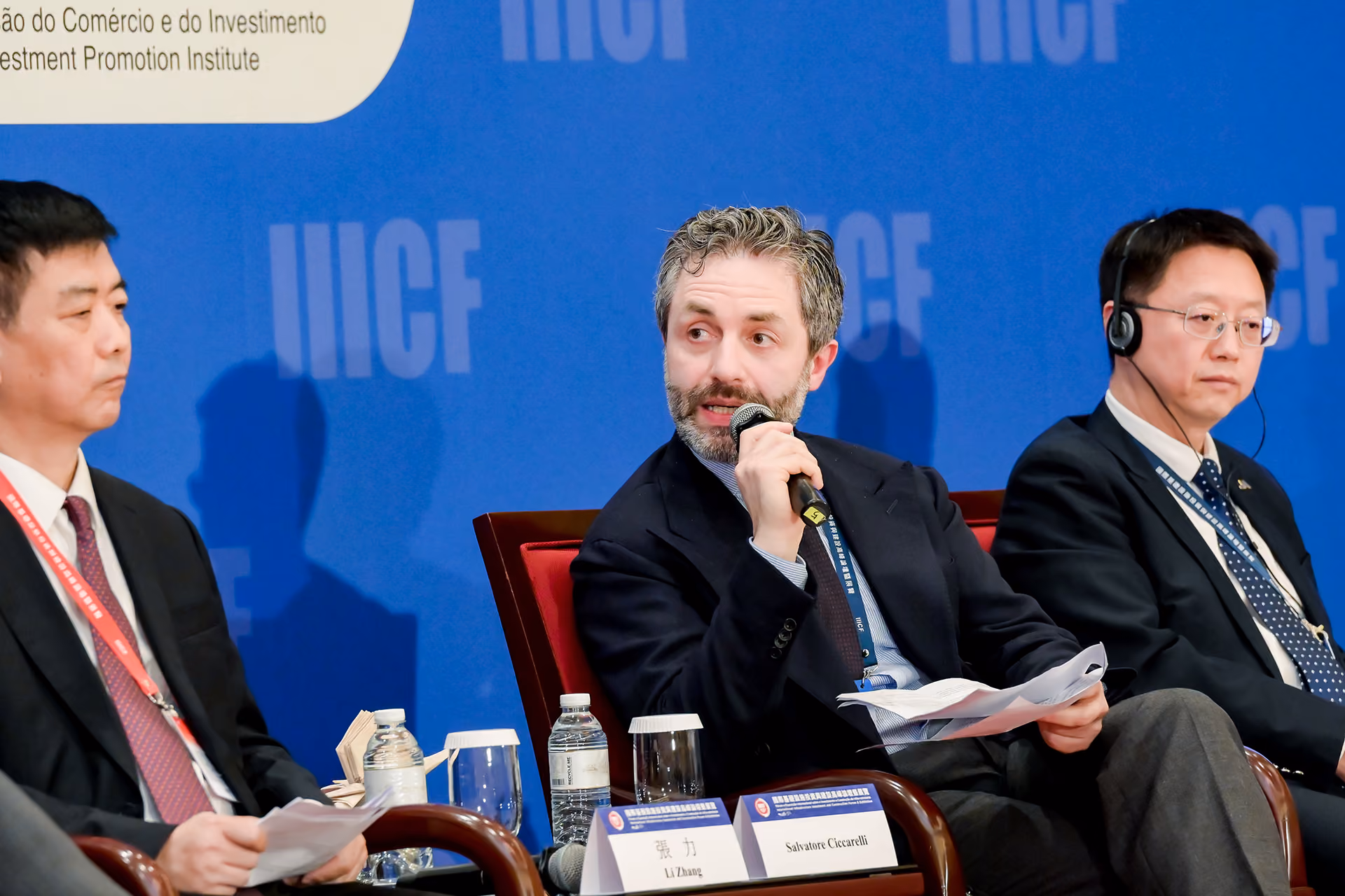 Salvatore Ciccarelli speaking at the International Infrastructure Investment & Construction Forum in Macau, China