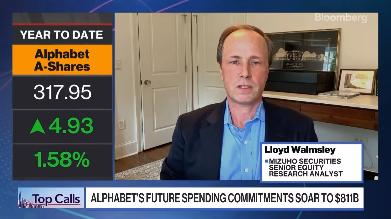 Lloyd Walmsley on Bloomberg The Close (Starts at 17.25)