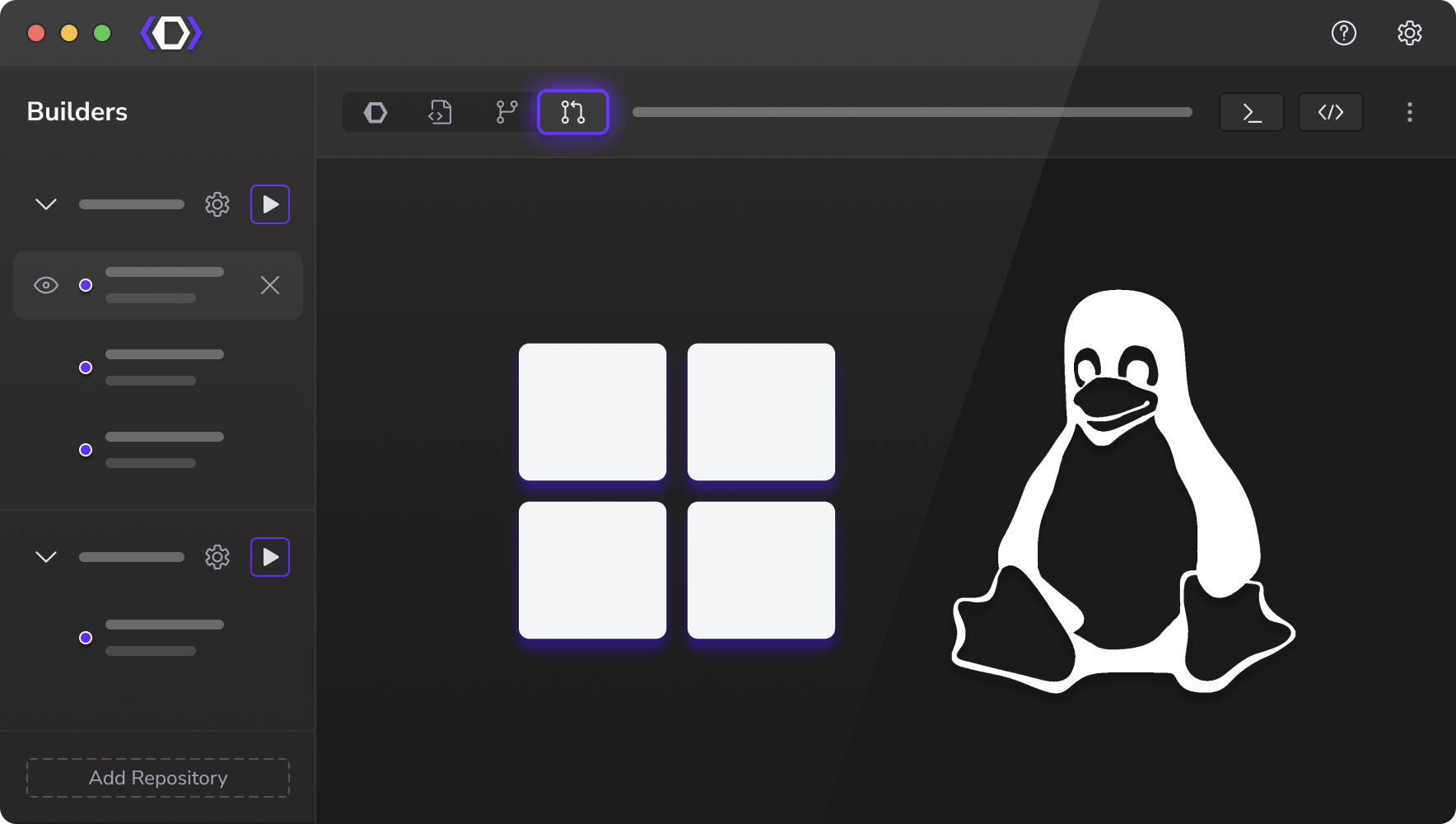 Dropdown to choose your coding editors to add to your stack
