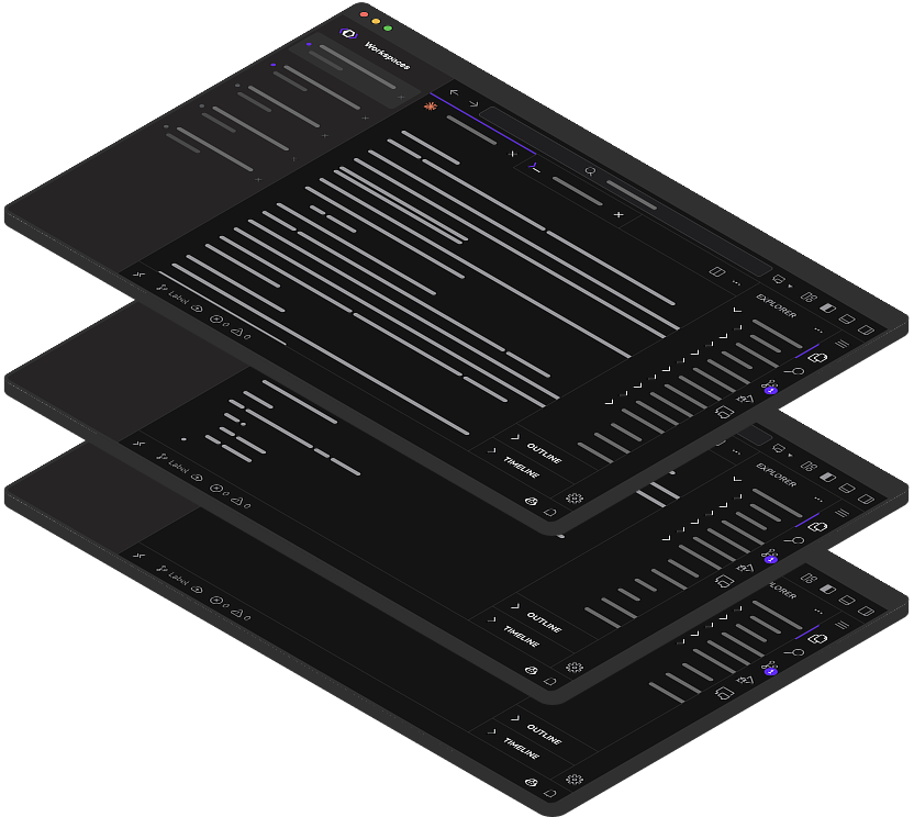 Dropdown to choose your coding editors to add to your stack