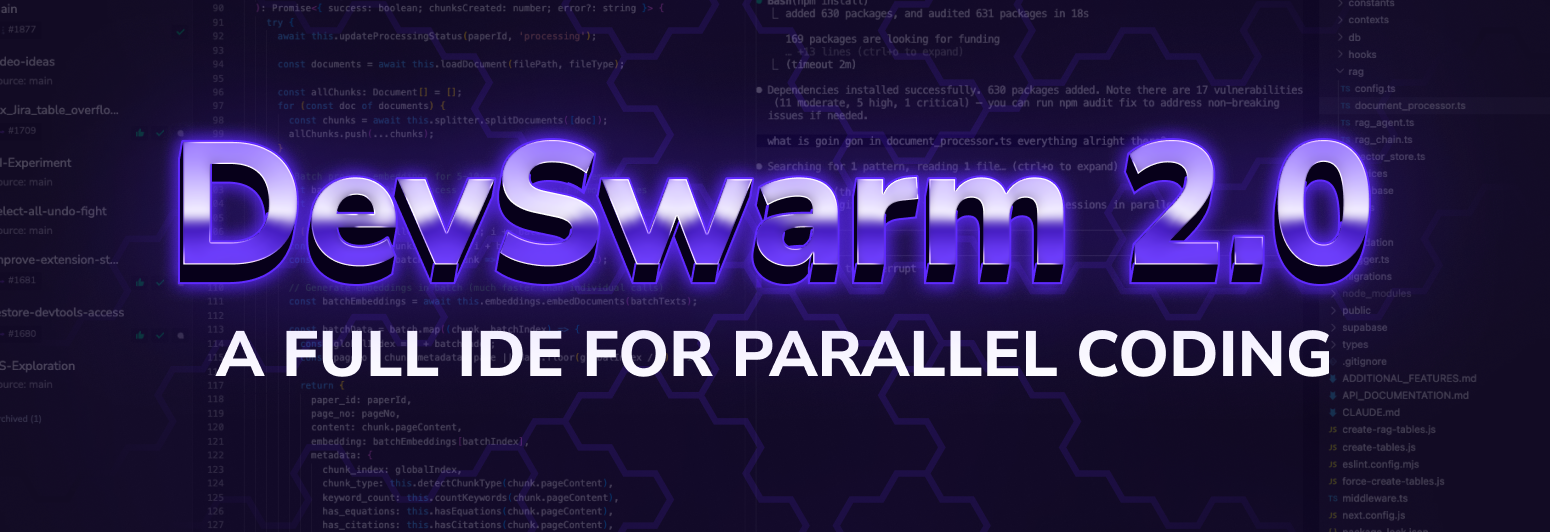 DevSwarm 2.0: A Full IDE for Parallel AI Coding