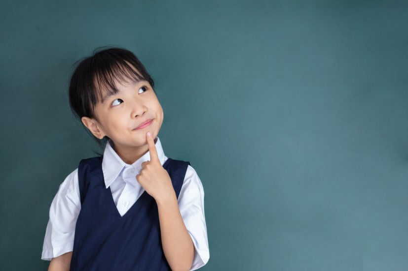 Young Singaporean girl wondering about her Primary School choices