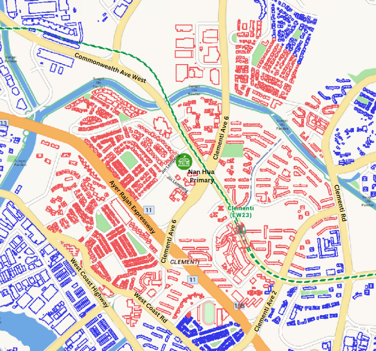 Map of Nan Hua Primary School