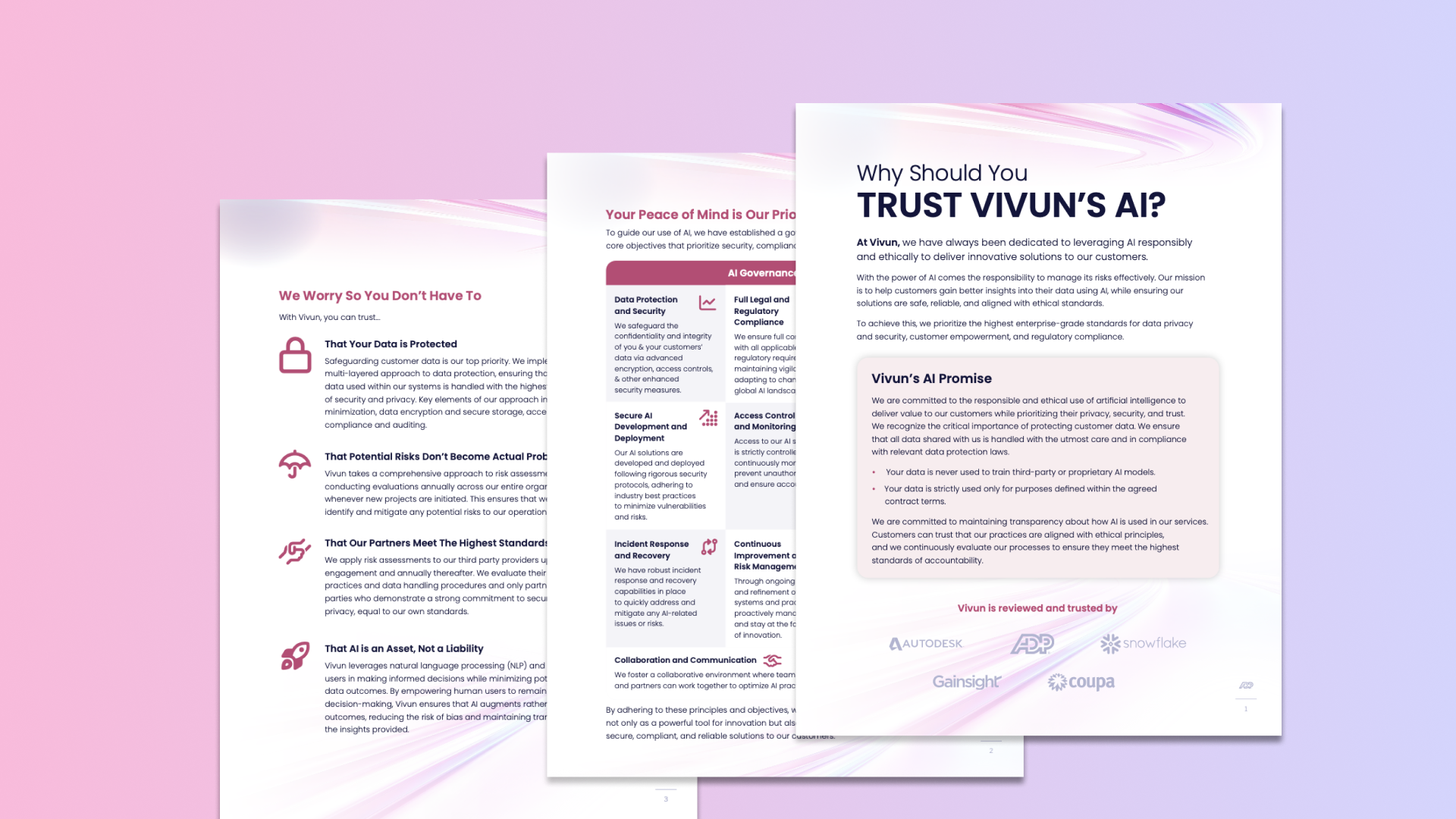 Why trust Vivun's AI - enterprise-grade security and compliance for AI sales agents