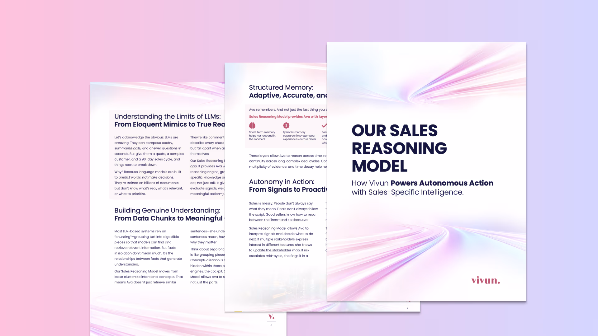 Sales Reasoning Model whitepaper by Vivun for AI sales agents