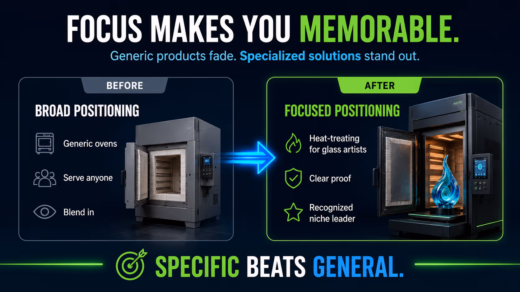 Focus in your marketing makes your company memorable
