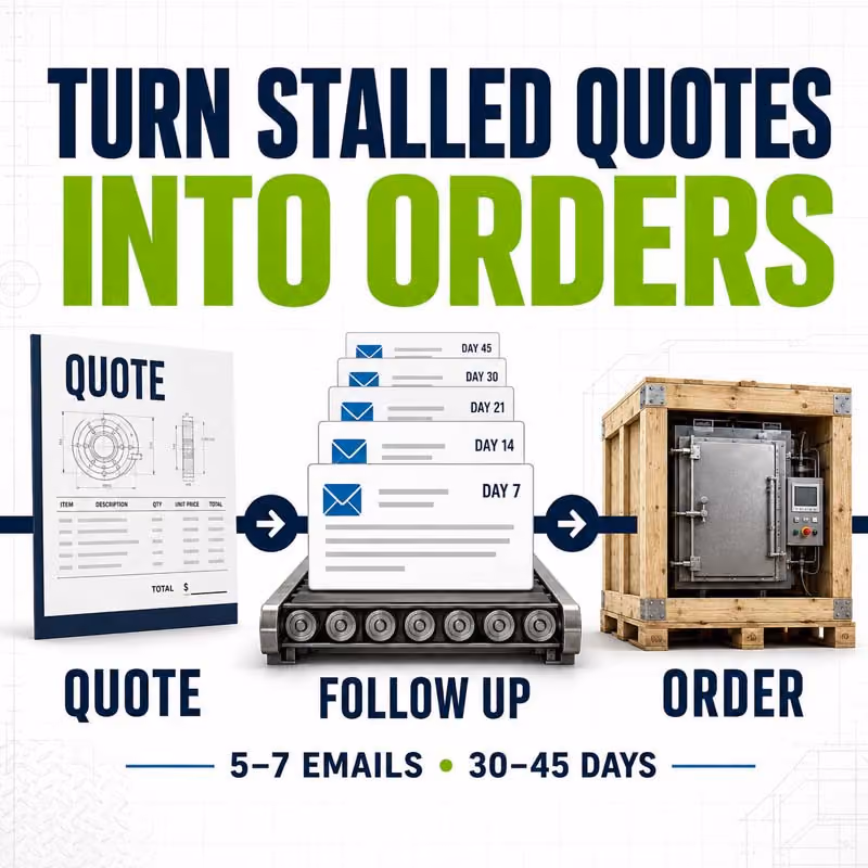 turn stalled manufacturing quotes into orders