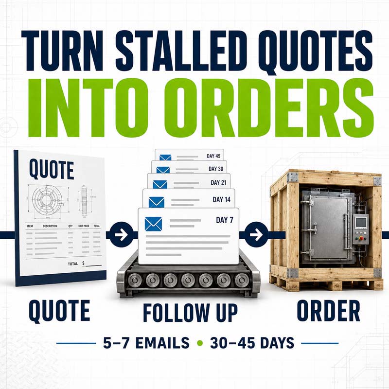 turn stalled manufacturing quotes into orders