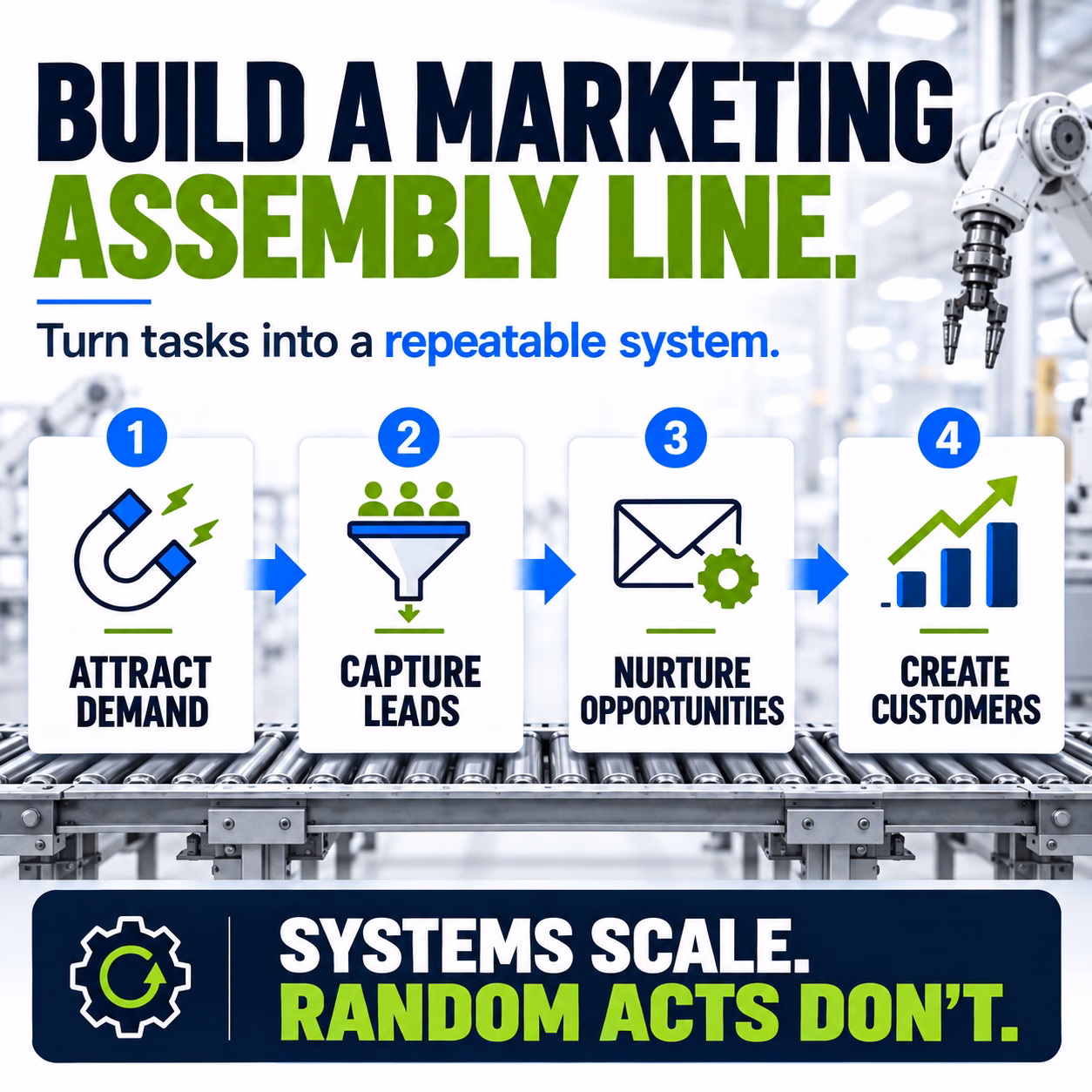Build your marketing like an assembly line