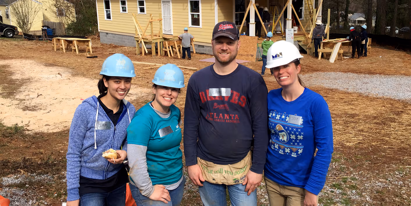 Moffatt & Nichol employees volunteering in the community