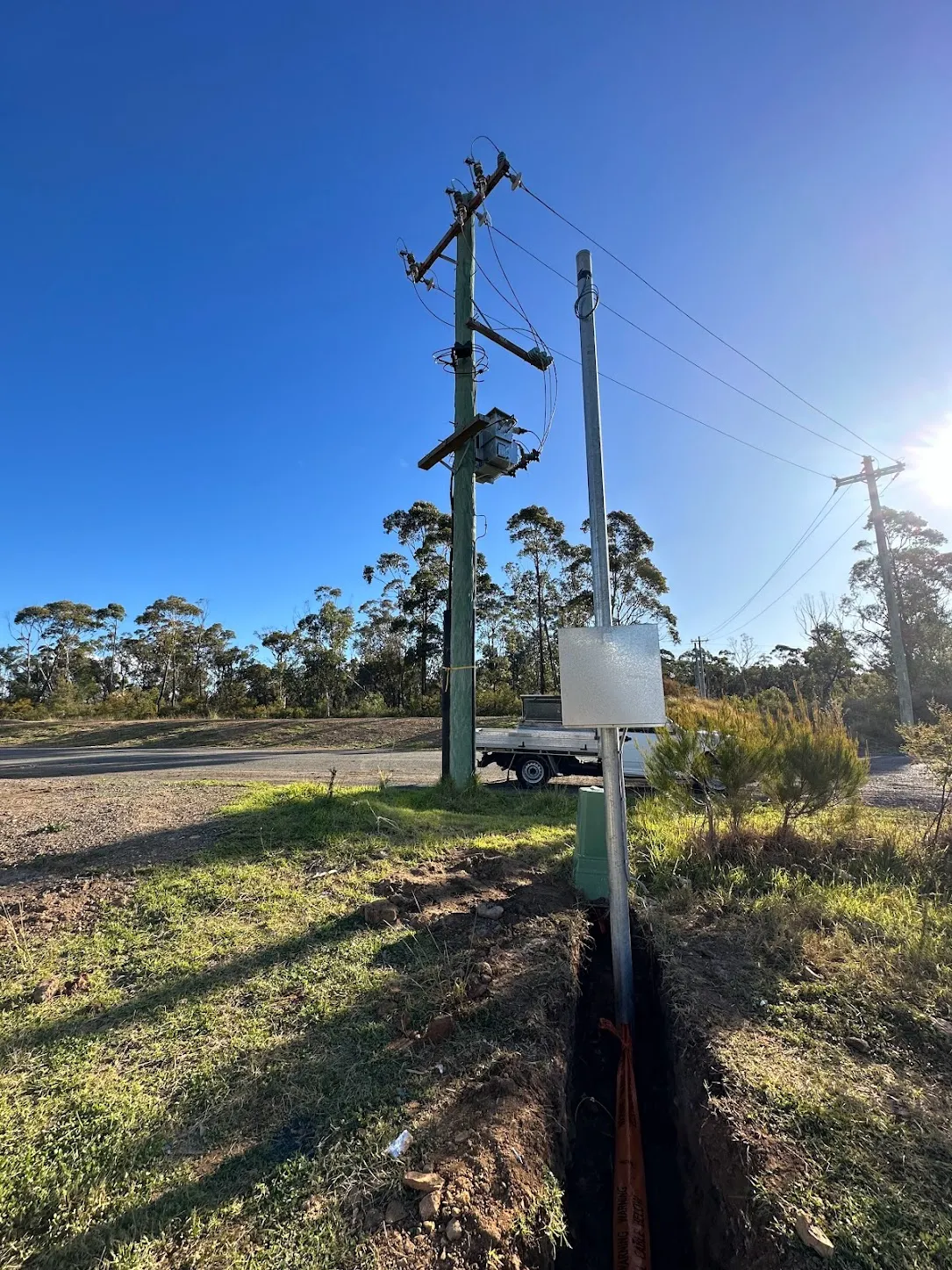 Power pole underground