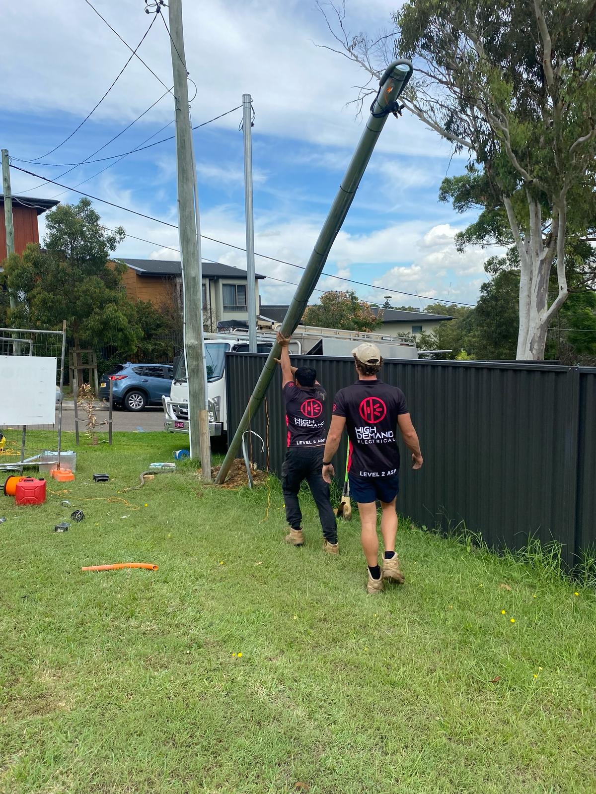 emergency power pole service