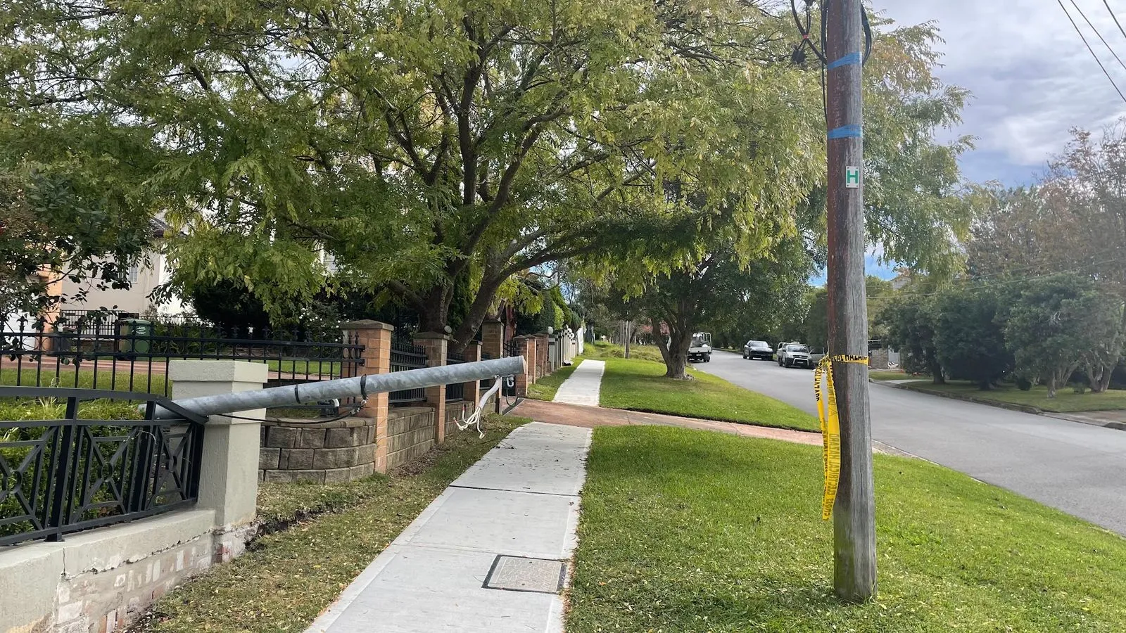 Fallen power pole make safe service Sydney