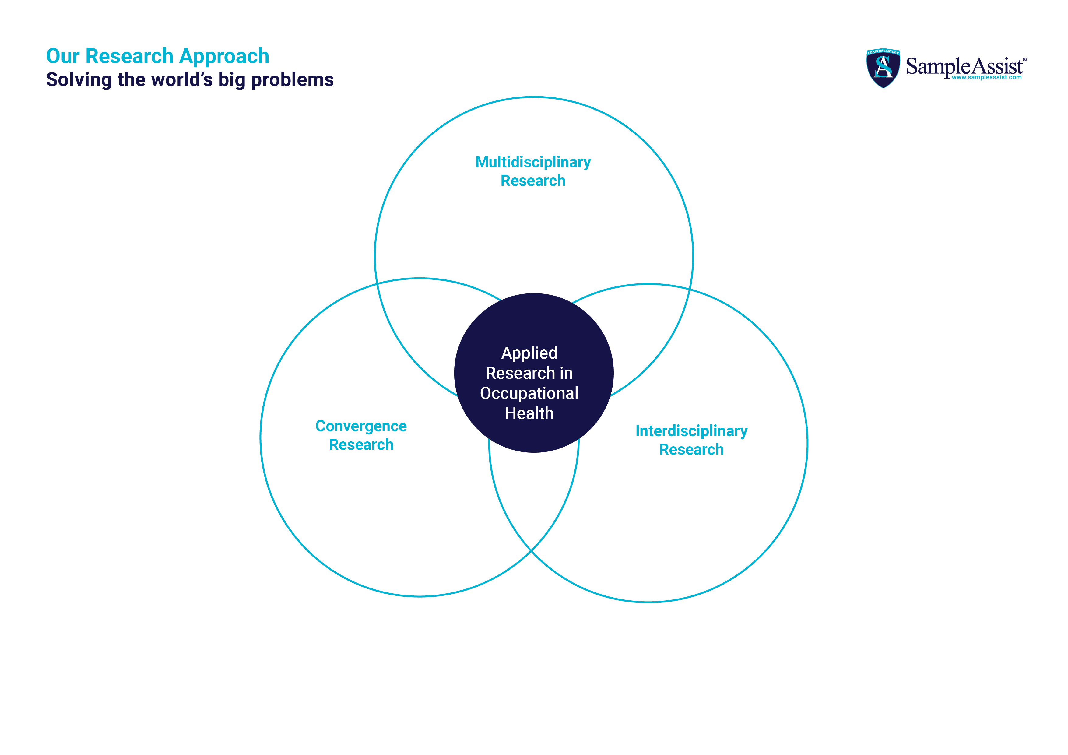Research approach model infographic.