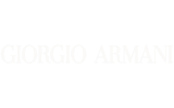 Giorgio Armani brand logo in white text on black background.