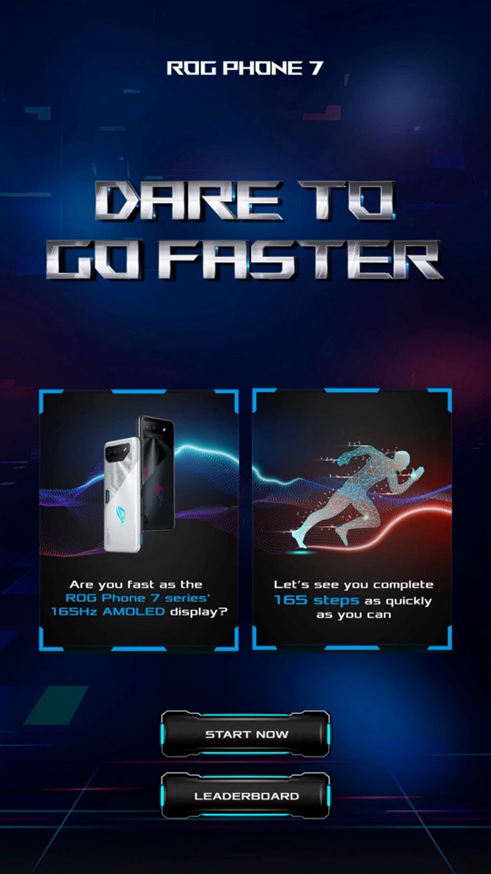 Step runner race motion game, interactive event game for brand activations in Malaysia